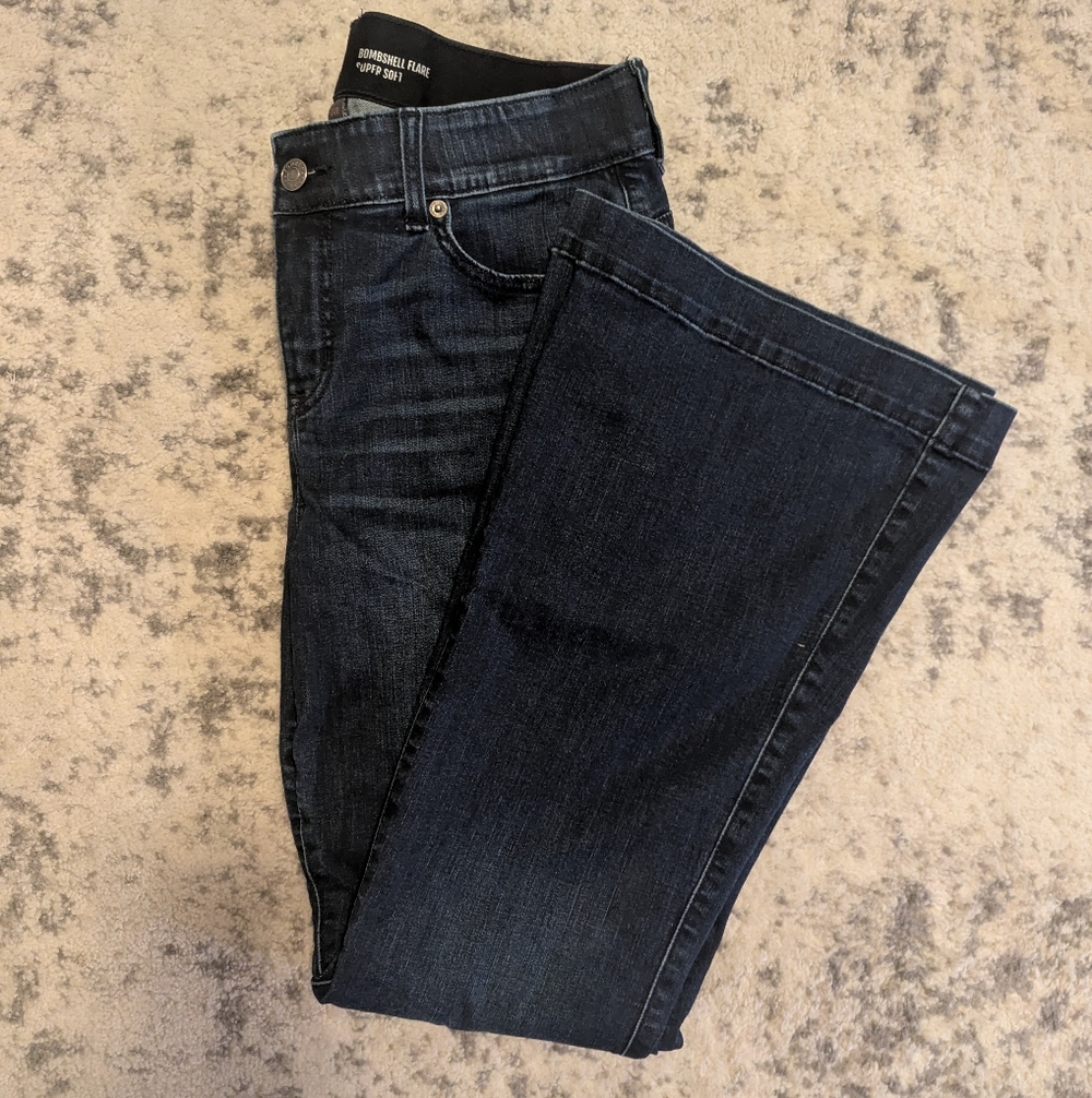 Torrid Bombshell High Rise Flare Supersoft Jeans